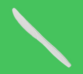 Knives - Flexible White Polypropylene