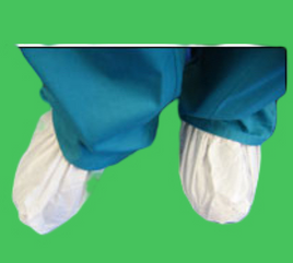 White Poly Shoe Covers